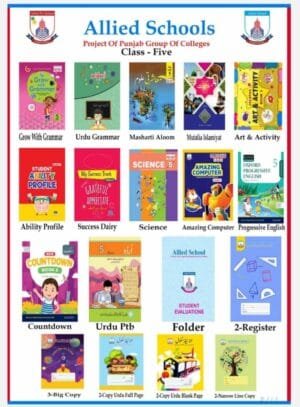 alliedbooks.pk class 5 Cover page for class 5 book set